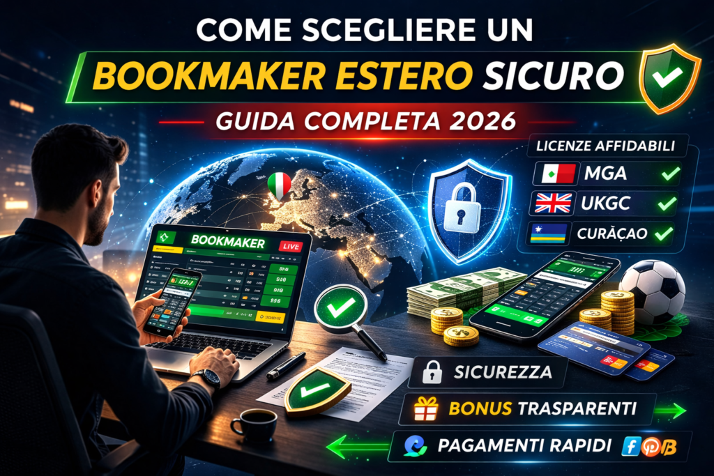 Come scegliere un bookmaker estero sicuro